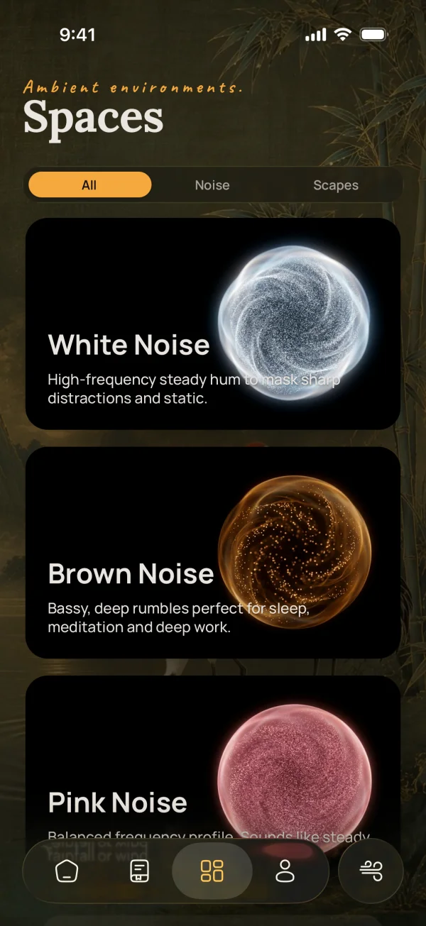 Crane Spaces & Soundscapes on iPhone 16 Pro
